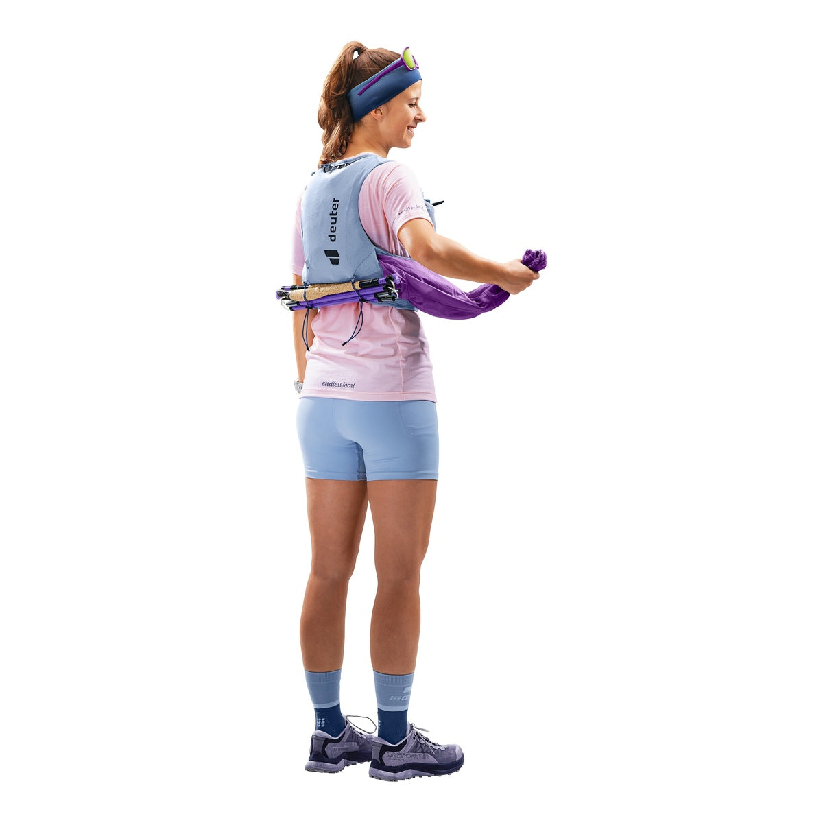 Vesta Alergare Femei Deuter Traick 9 SL Polar Bluejay