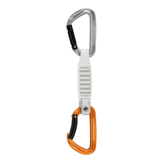 Carabiniera Mammut Sender Keylock 12 cm Quickdraw Light Grey-Gold