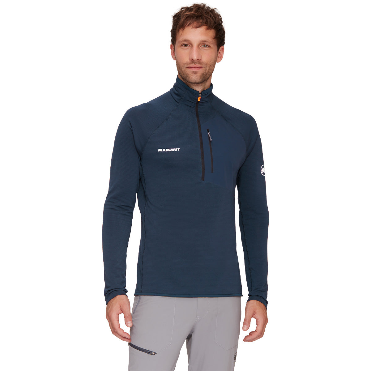 Bluza Barbati Mammut Aenergy Light ML Half Zip Pull Marine