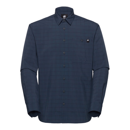 Camasa Barbati Mammut Lenni Longsleeve Marine-Black