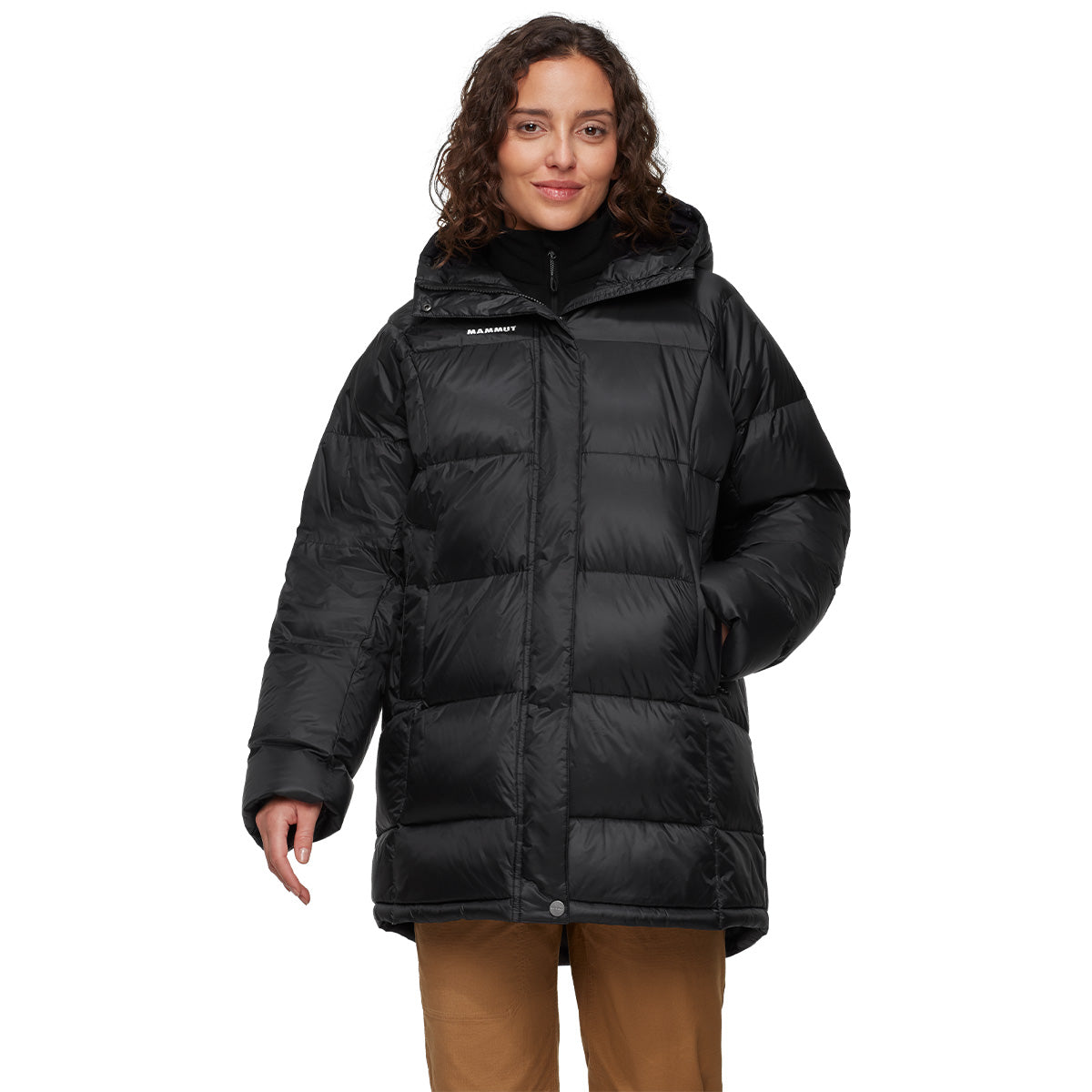 Jacheta Femei Mammut Glacier Glow In Hooded Parka Black