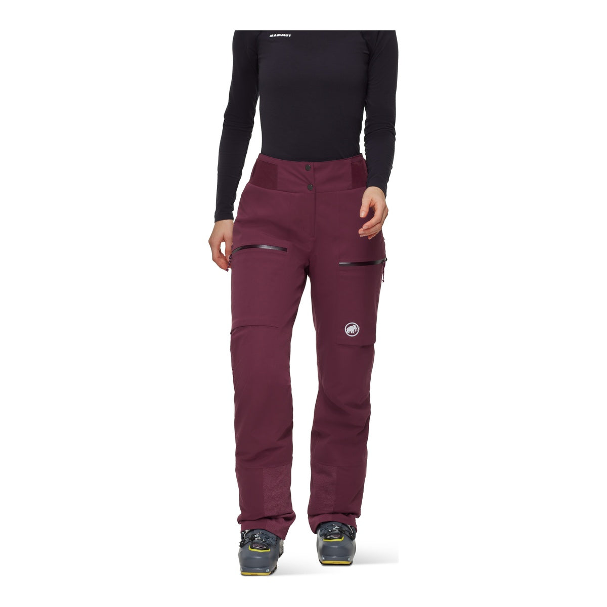 Pantaloni Schi Femei Mammut Stoney HS Thermo Burgundy
