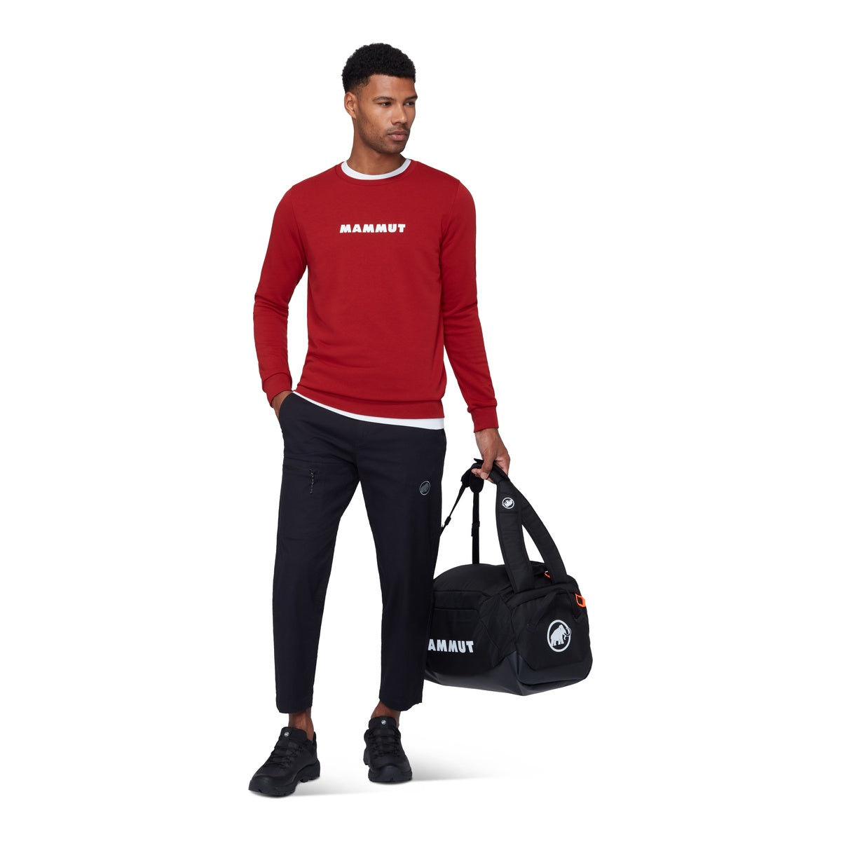Bluza Barbati Mammut Core ML Crew Neck Logo Dark Mammut Red