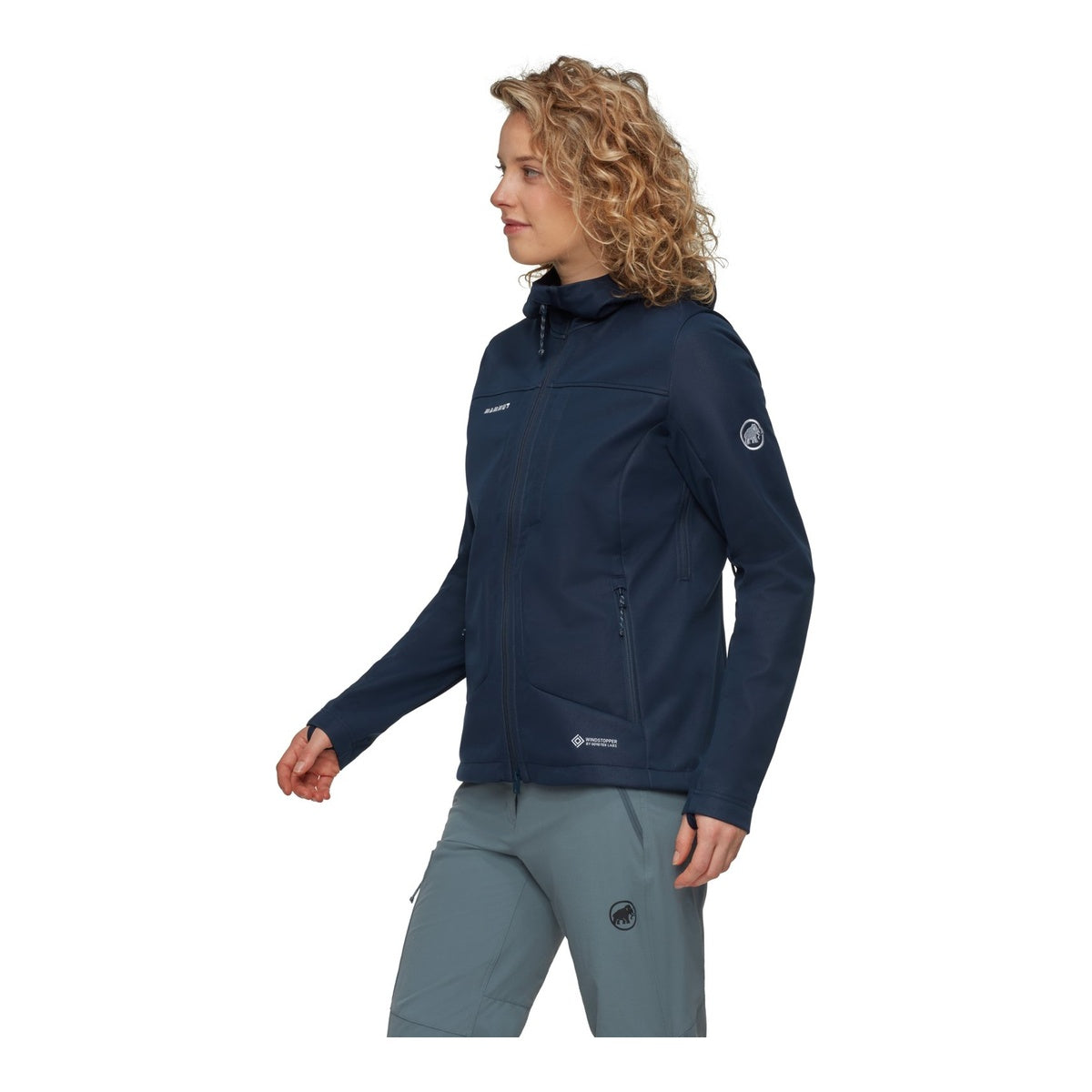 Jacheta Softshell Femei Mammut Ultimate VIII So Hooded Marine