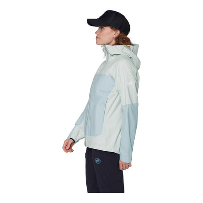 Jacheta Femei Mammut Ducan HS Hooded Silver Sage-Nebla