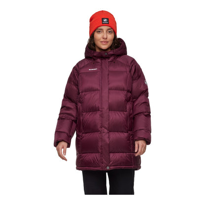 Geaca Puf Femei Mammut Glacier Glow In Hooded Parka Burgundy