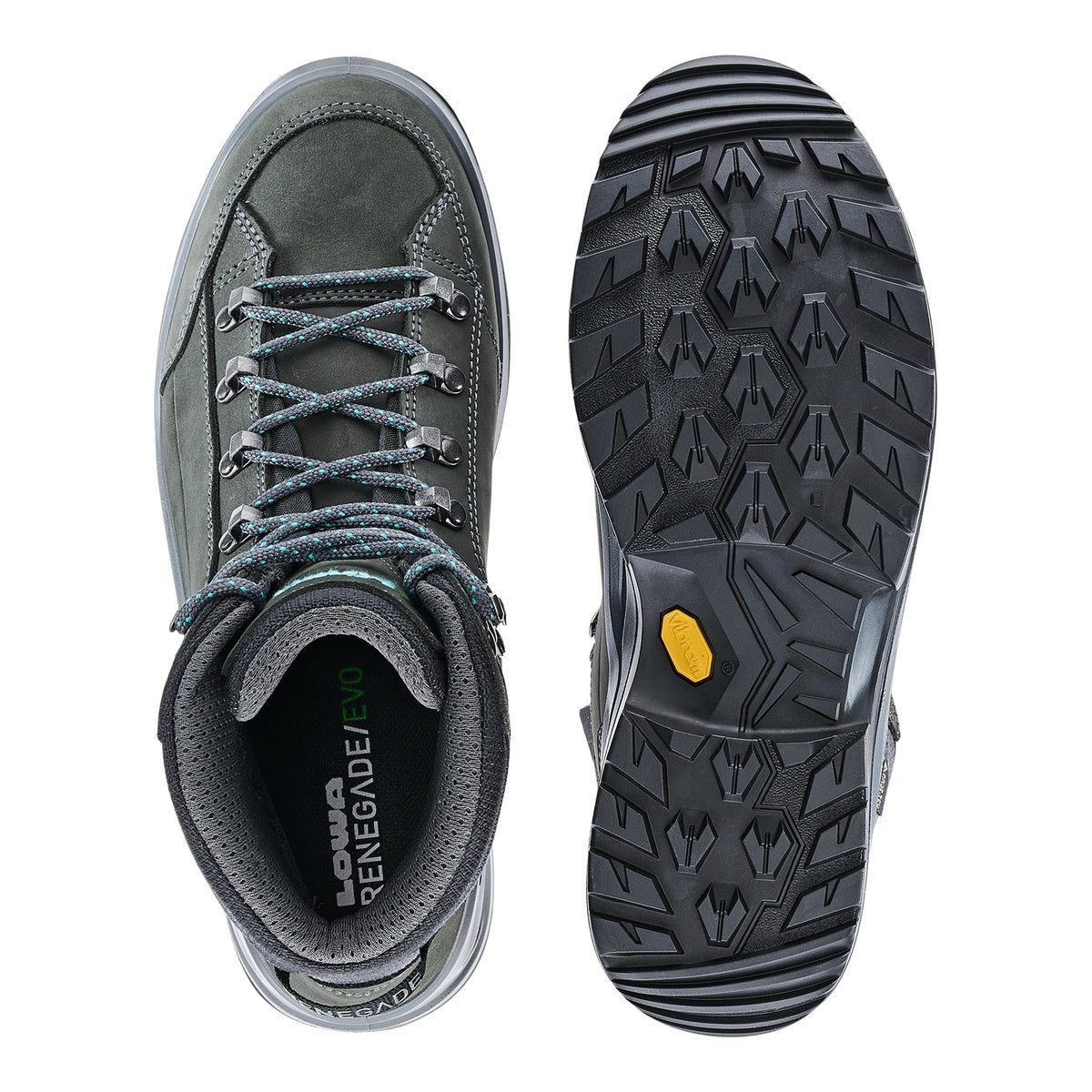 Bocanci Drumetie Femei Lowa Renegade Evo GTX MID Asphalt-Turquoise