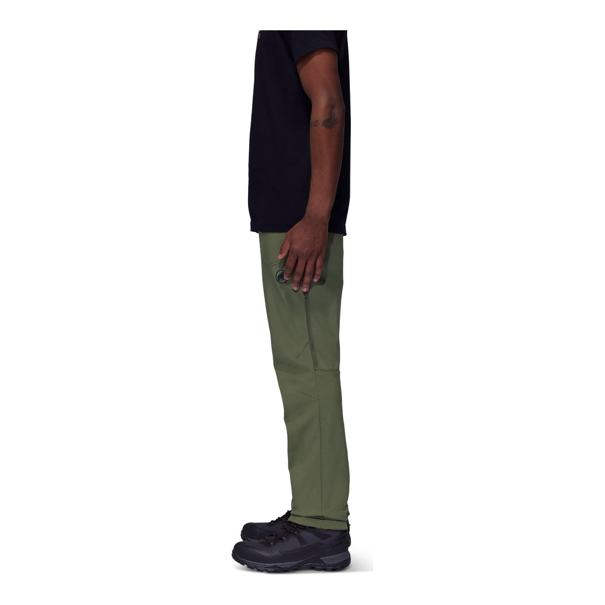 Pantaloni Softshell Barbati Mammut Runbold Winter So Dark Marsh