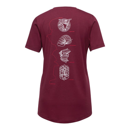 Tricou Femei Mammut Mountain Eiger Vin