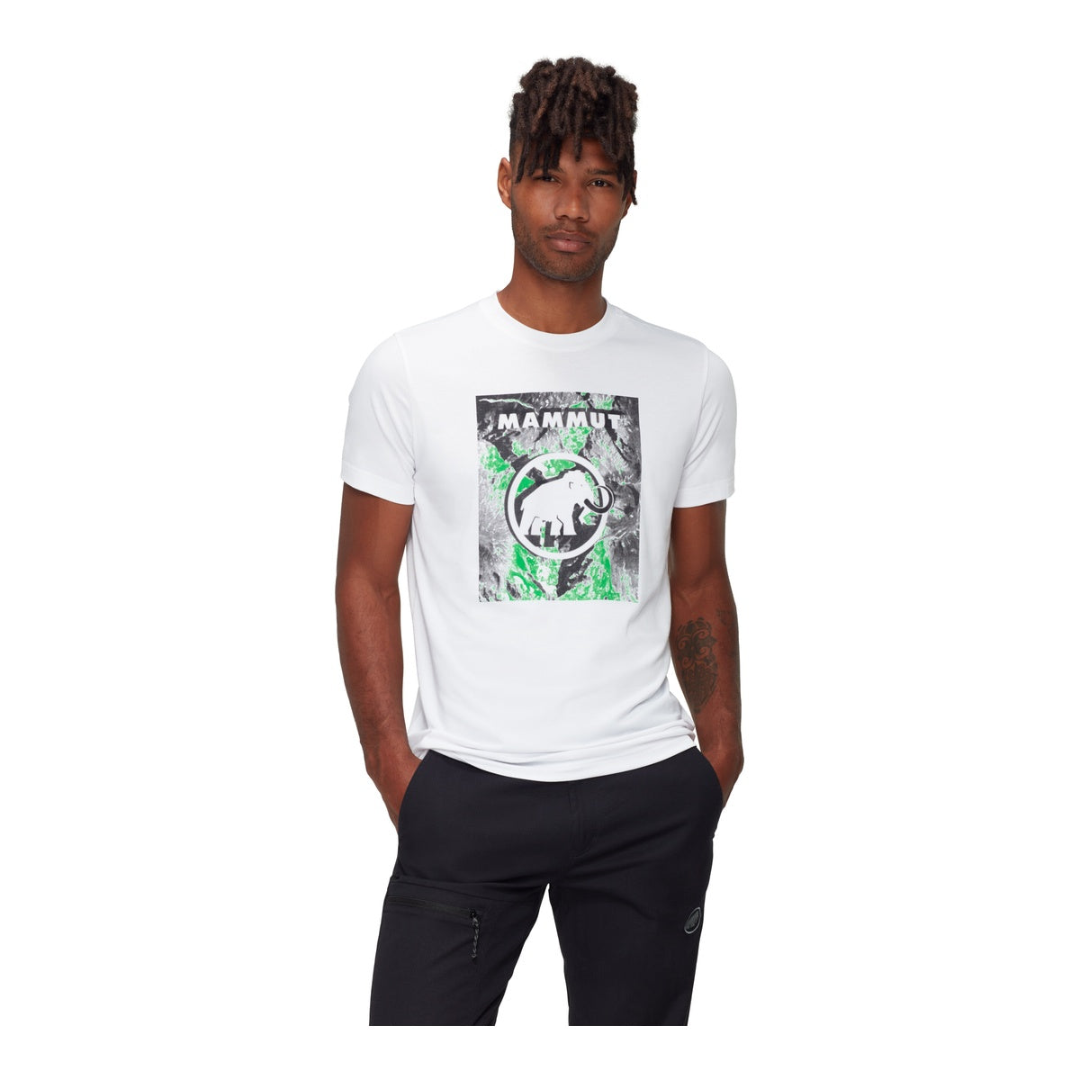 Tricou Barbati Mammut Trovat Alb