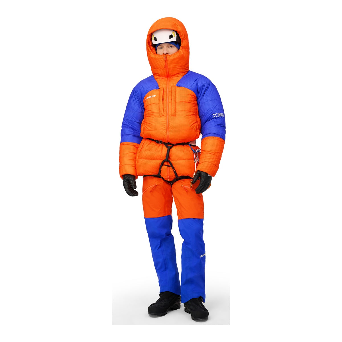 Geaca Puf Barbati Mammut Eiger Nordwand Pro Down In Hooded Parka Eiger Orange-Eiger Blue