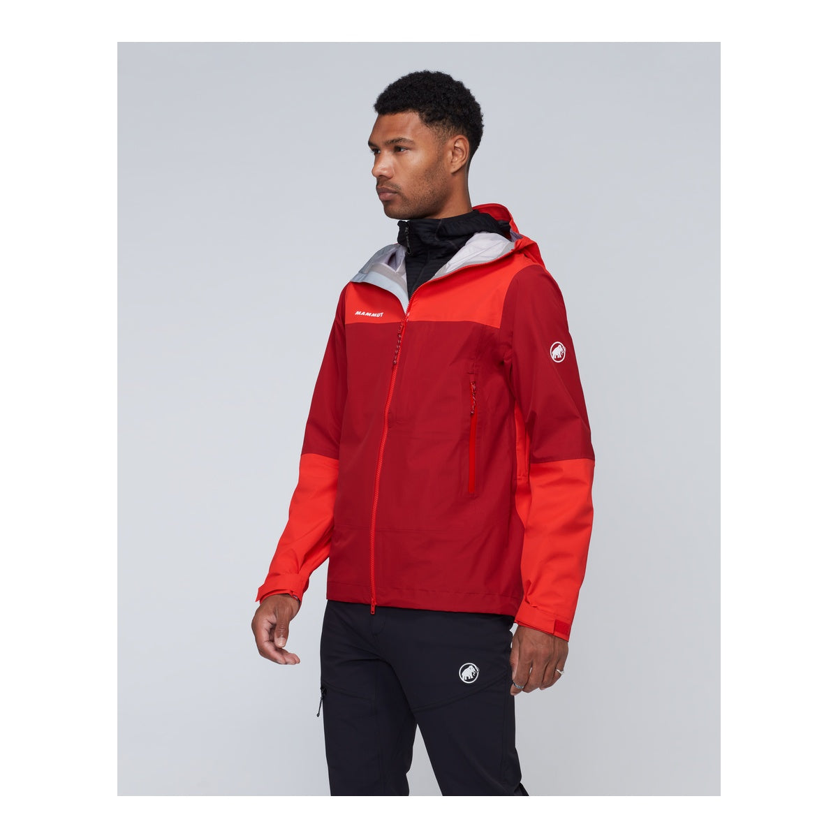 Jacheta Barbati Mammut Alto Guide HS Hooded Dark Mammut Red-Mammut Red