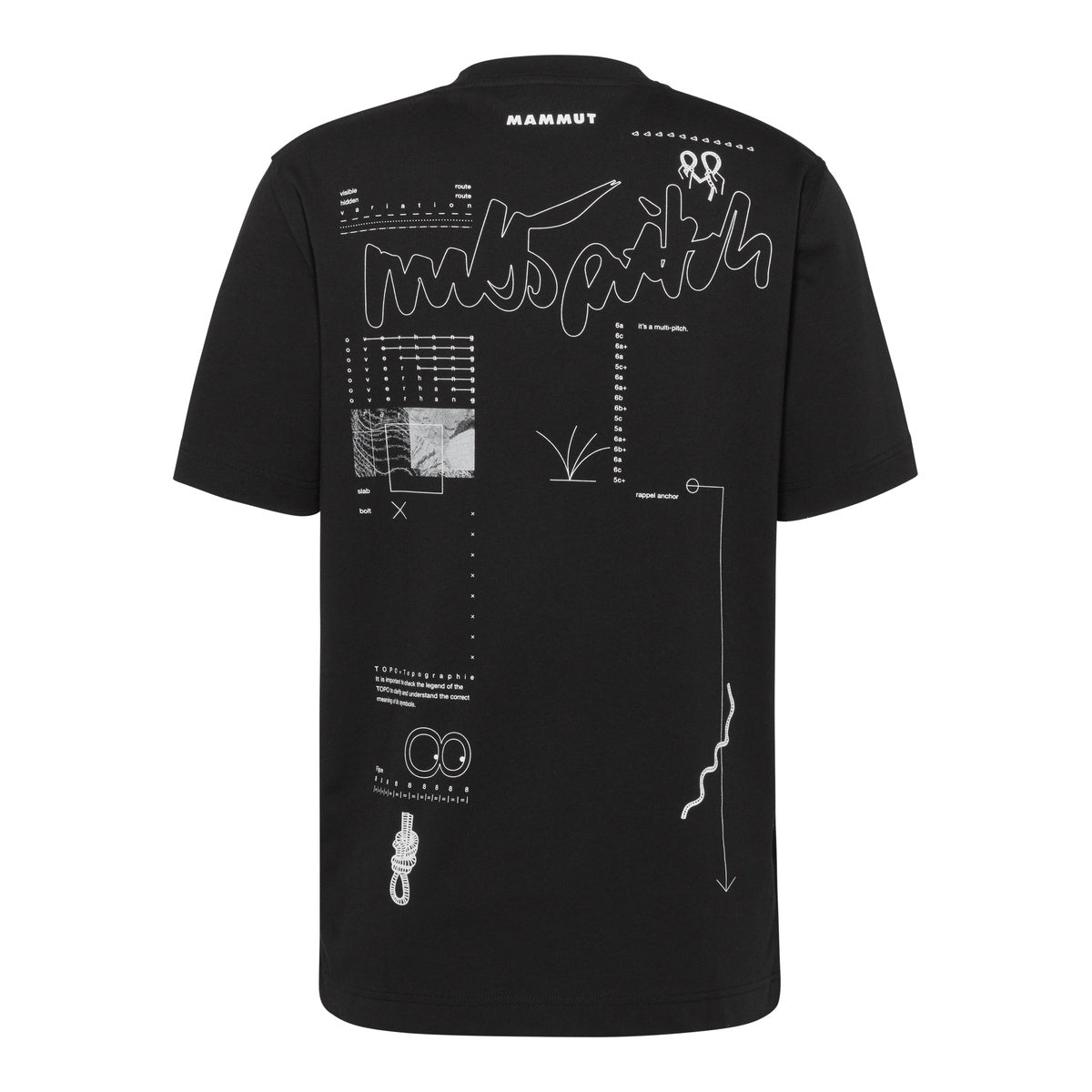 Tricou Barbati Mammut Base Multi-Pitch Negru