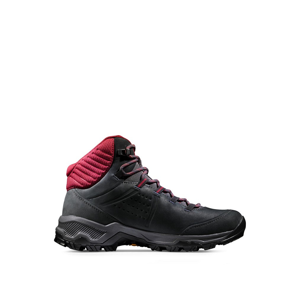 Bocanci Drumetie Femei Mammut Nova IV Mid GTX Black Blood Red