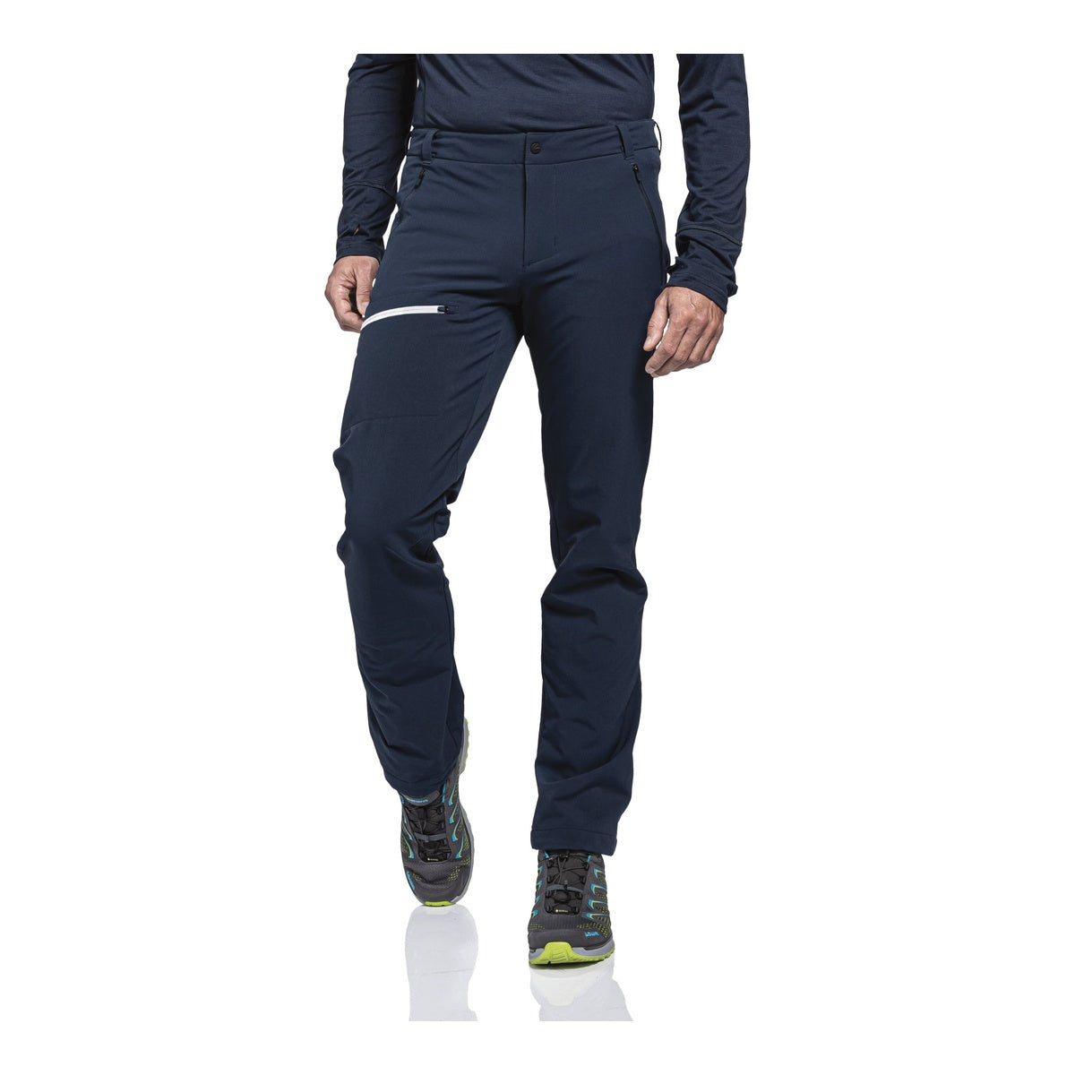 Pantaloni Barbati Schoffel Folkstone Warm Navy Blazer