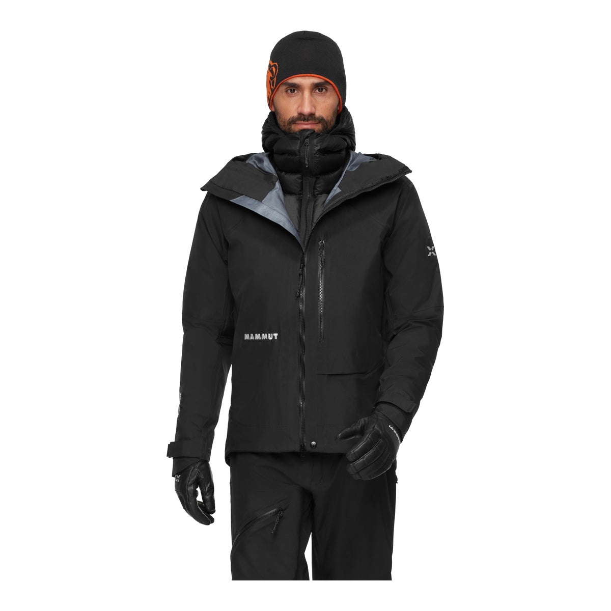 Geaca Puf Barbati Mammut Eiger Nordwand Light Down In Hooded Black