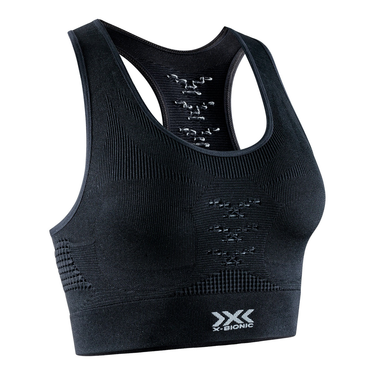 Bustiera Femei X-Bionic Energizer 4.0 Sports Opal Black/Arctic White