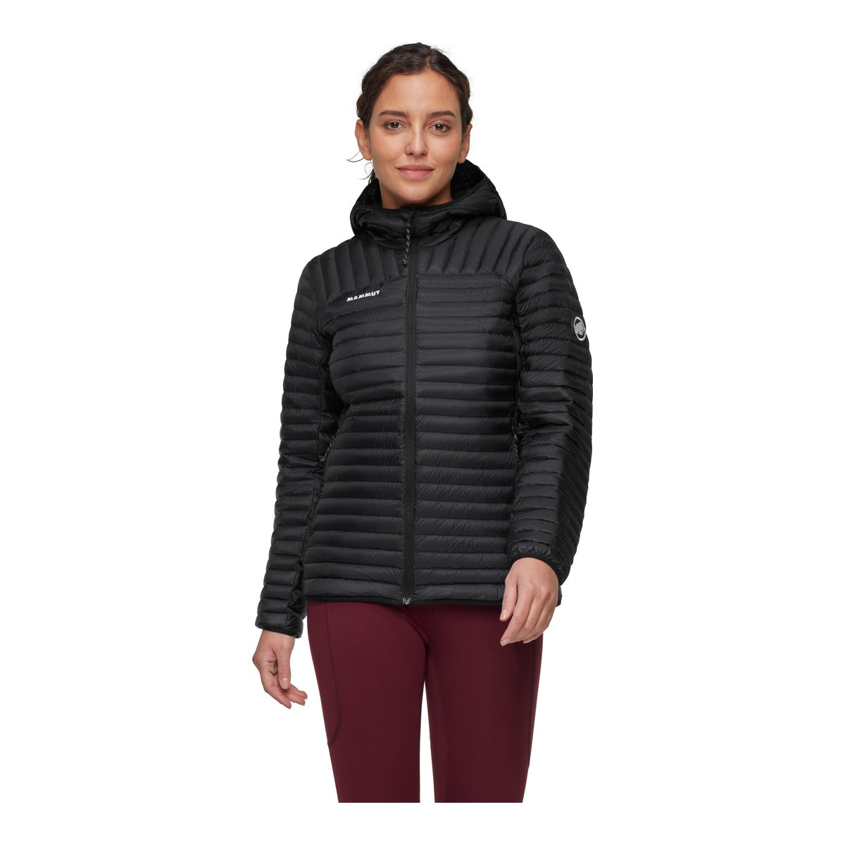 Geaca Puf Femei Mammut Broad Peak Light IN Hooded Black
