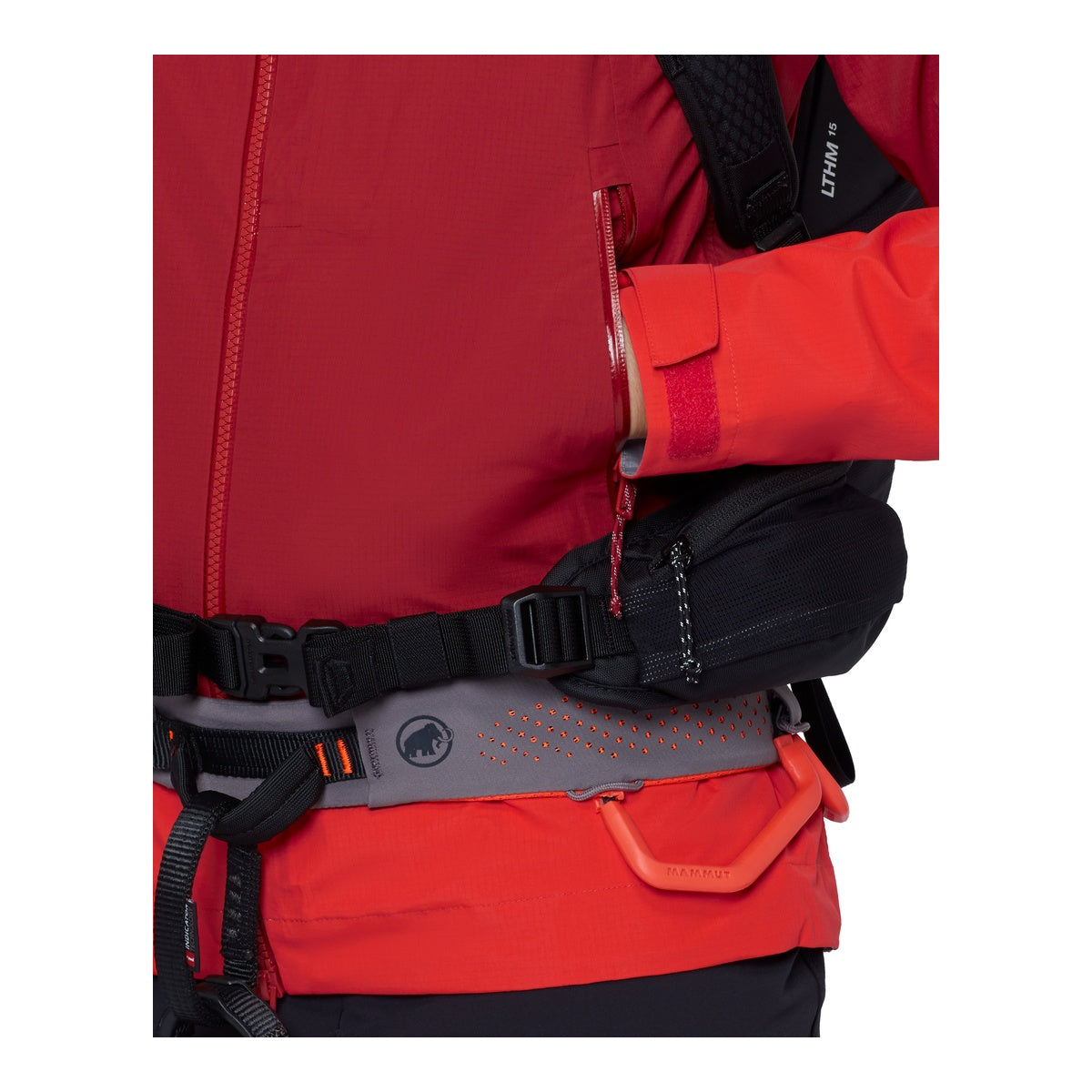 Jacheta Femei Mammut Alto Guide HS Hooded Dark Mammut Red-Mammut Red
