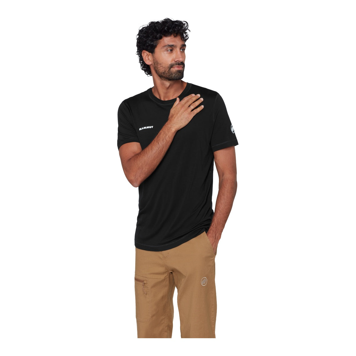 Tricou Barbati Mammut Tree Wool FL Negru