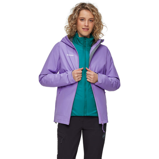 Jacheta Femei Mammut Alto Light 3 In 1 Hs Hooded Lavandin-Deep Teal
