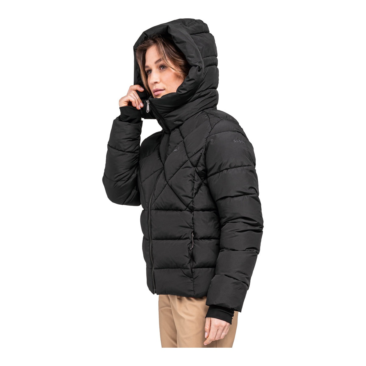 Jacheta Femei Schoffel Ins Boston Black