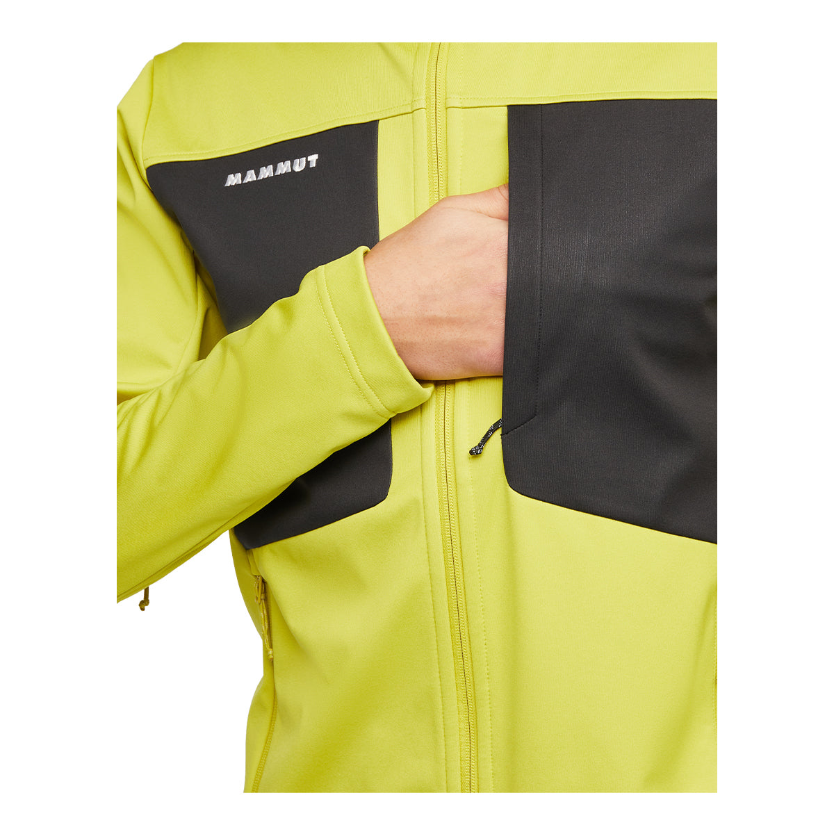 Jacheta Softshell Barbati Mammut Ultimate VIII SO Hooded Acacia-Black