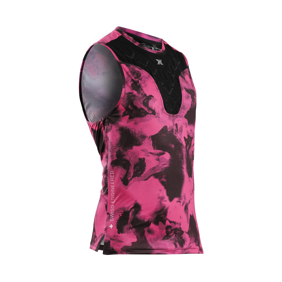 Maiou Unisex X-BIONIC Corefusion Run Wolfpack-Black-Neo Pink