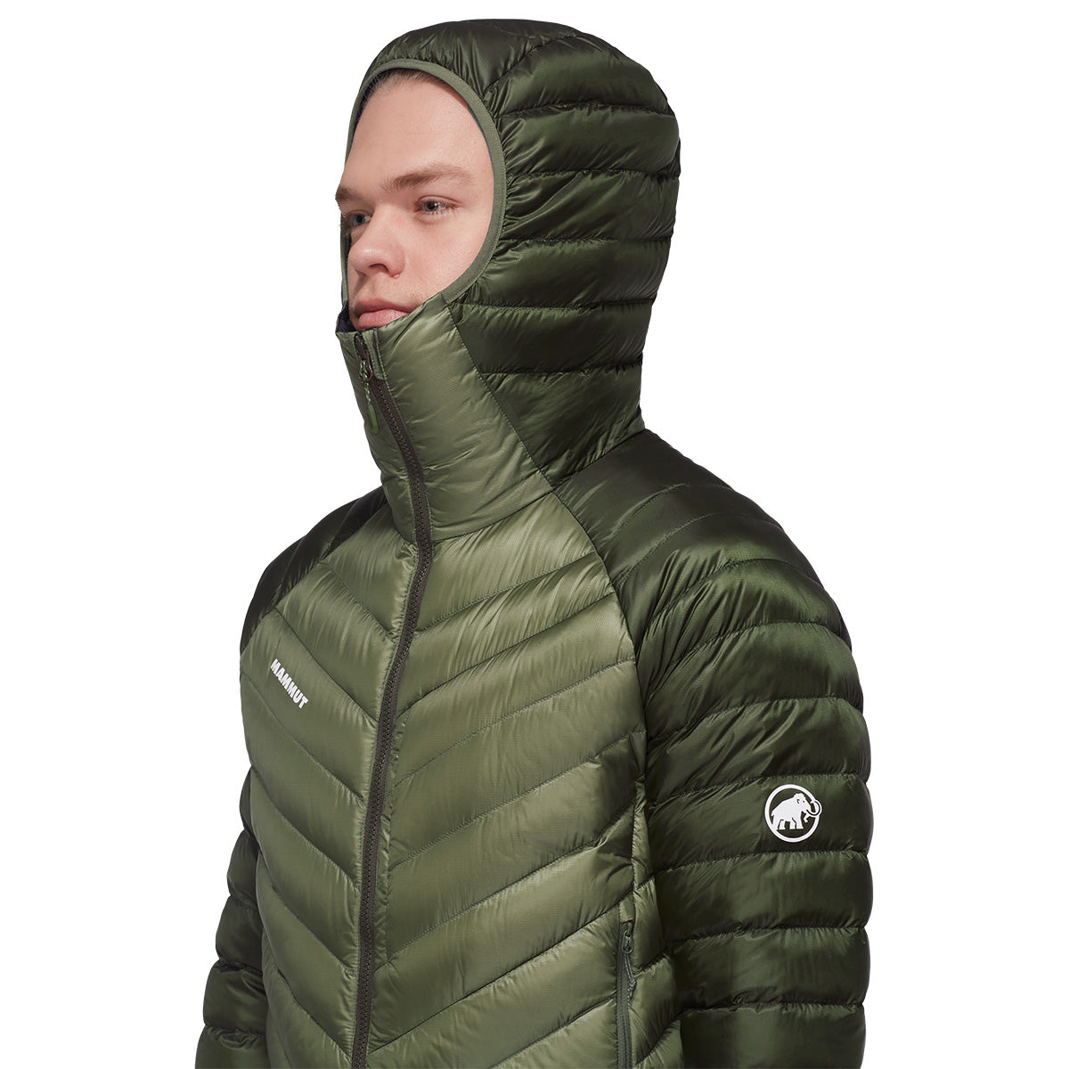 Geaca Puf Barbati Mammut Broad Peak In Hooded Khaki