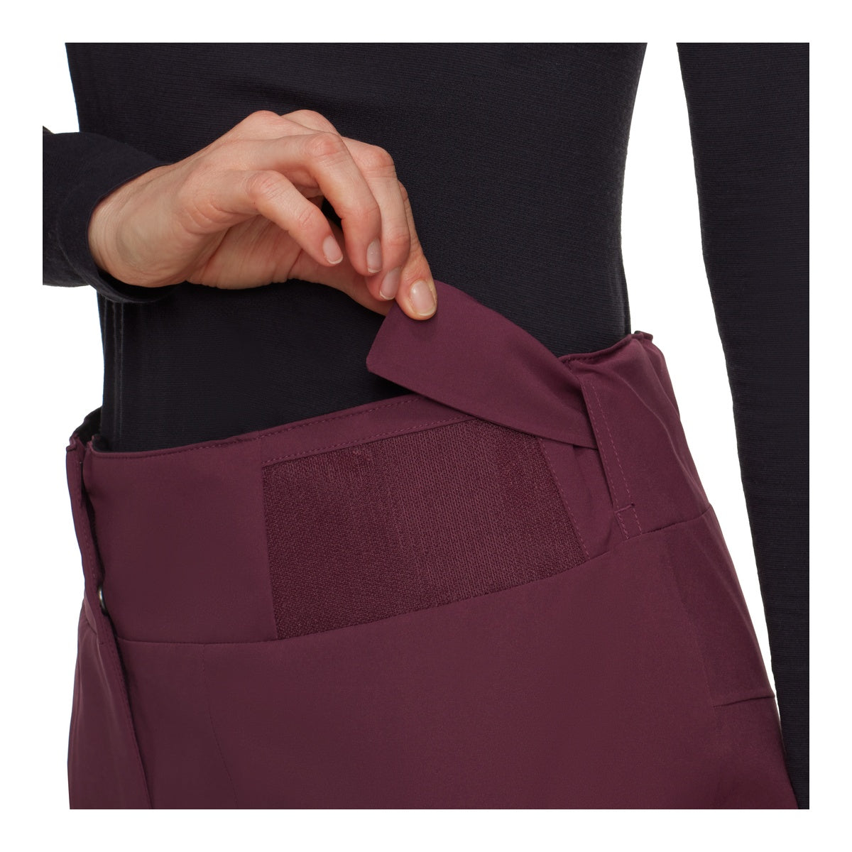 Pantaloni Schi Femei Mammut Stoney HS Thermo Burgundy