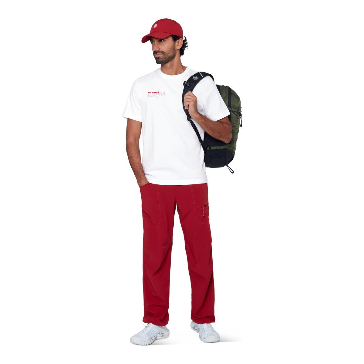 Tricou Barbati Mammut Base Multi-Pitch Alb