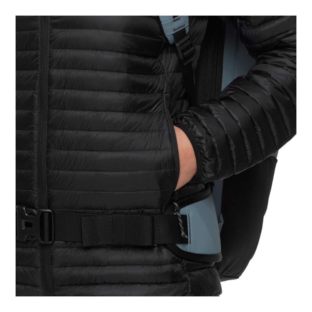 Geaca Puf Femei Mammut Broad Peak Light IN Hooded Black