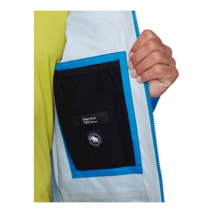 Jacheta Barbati Mammut Taiss Light HS Hooded Glacier Blue