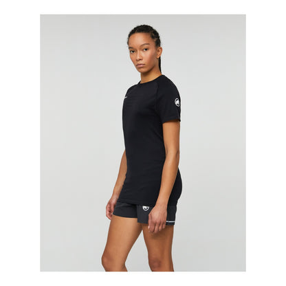 Tricou Femei Mammut All-Mountain Seamless Bl T-Shirt Mid Black