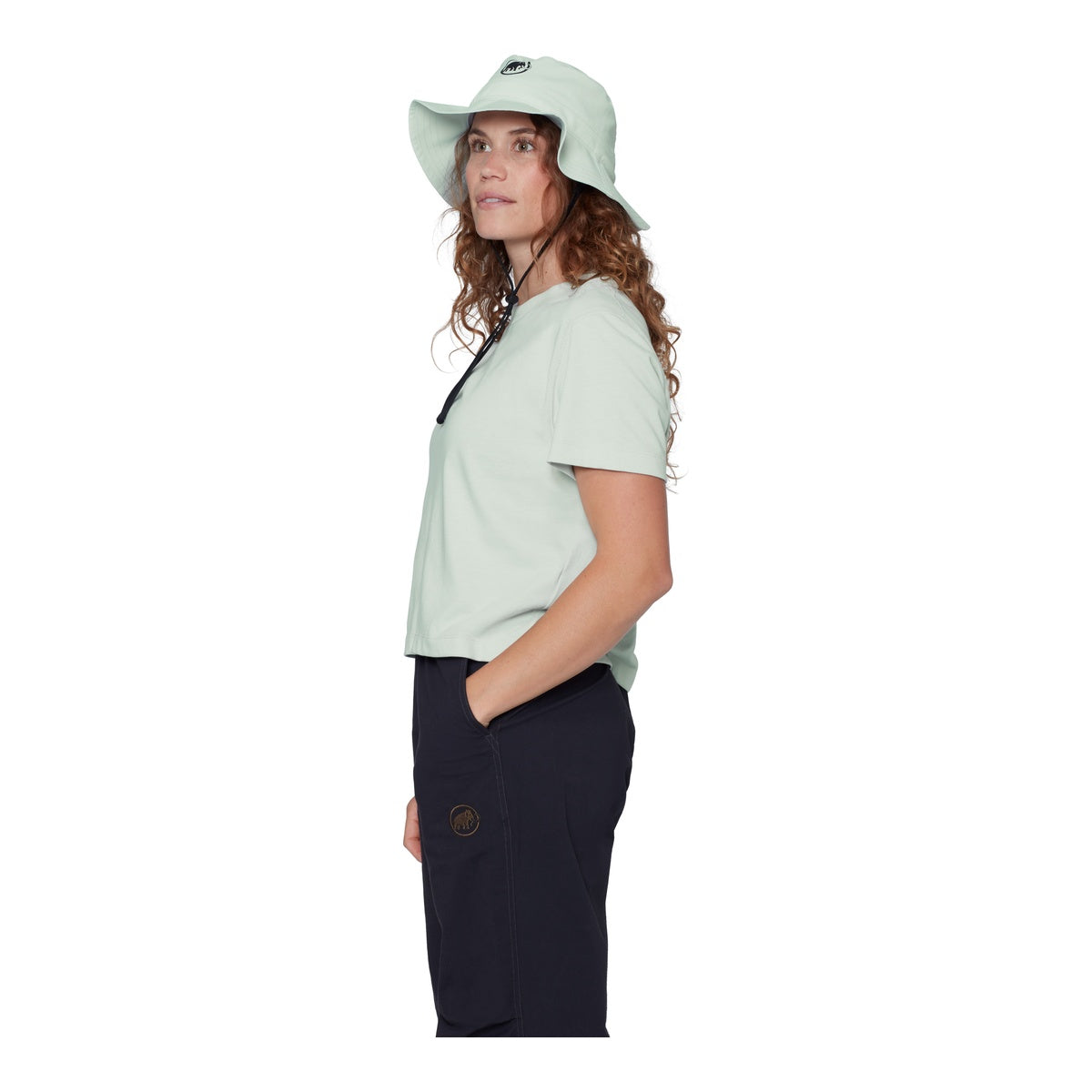 Tricou Femei Mammut Base Cropped Mini Logo Verde