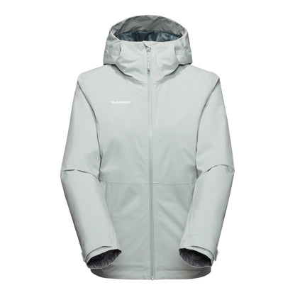 Jacheta Femei Mammut Linard Hs Thermo Hooded Silver Sage