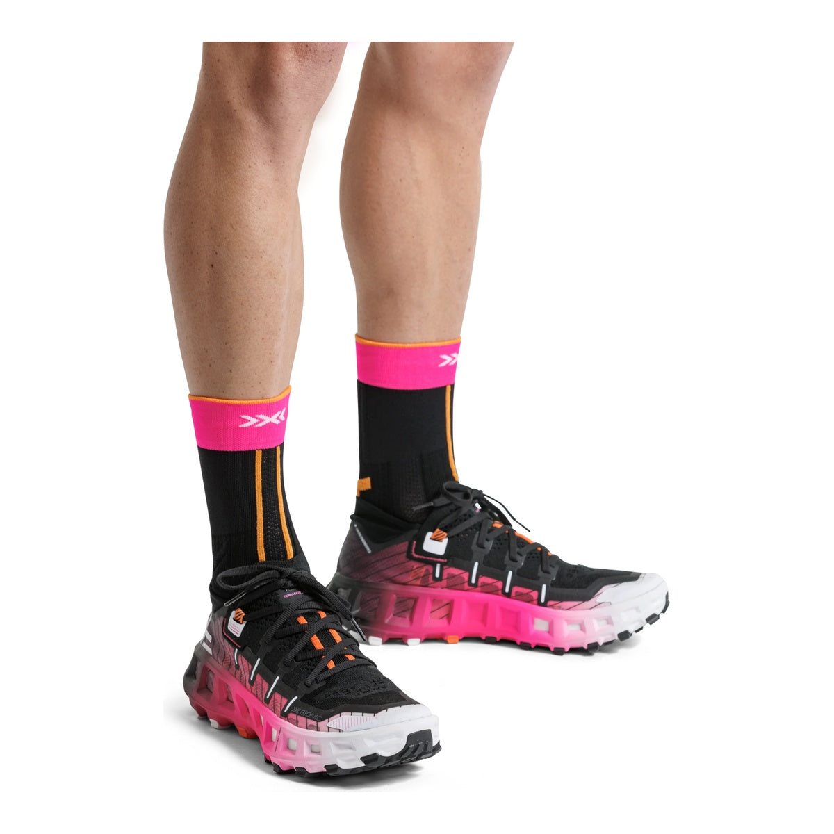 Pantofi Alergare Montana X-Bionic Terraskin X00/c X Black/X White/Fluo Pink