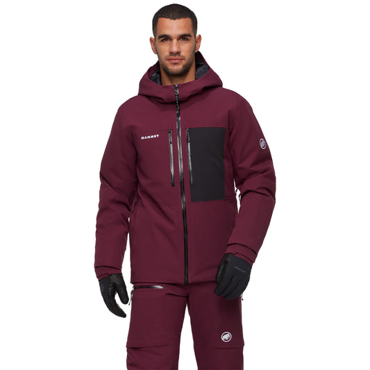 Jacheta Schi Barbati Mammut Stoney Hs Thermo Hooded Vin-Black