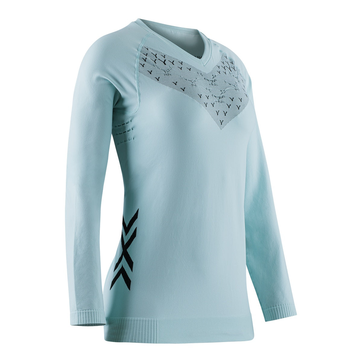 Bluza Femei X-Bionic Twyce Run Ls Wmn Clearwater/Black