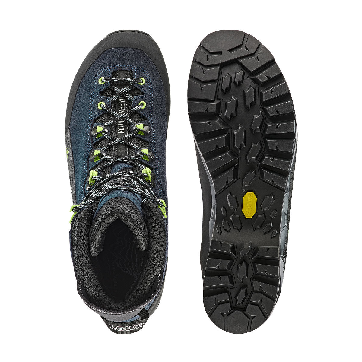 Bocanci Barbati Lowa Cevedale Pro GTX Mid Navy-Lime