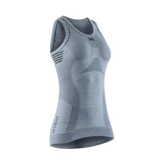 Maiou Femei X-BIONIC Invent 4.0 Lt Grey Melange-Anthracite