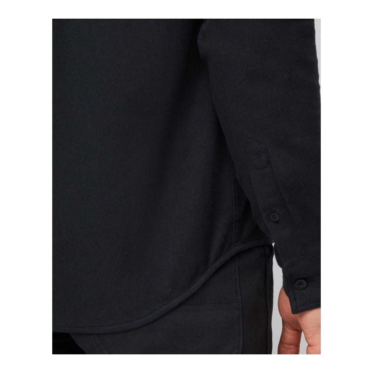 Camasa Barbati Mammut Alvra Plain Longsleeve Black
