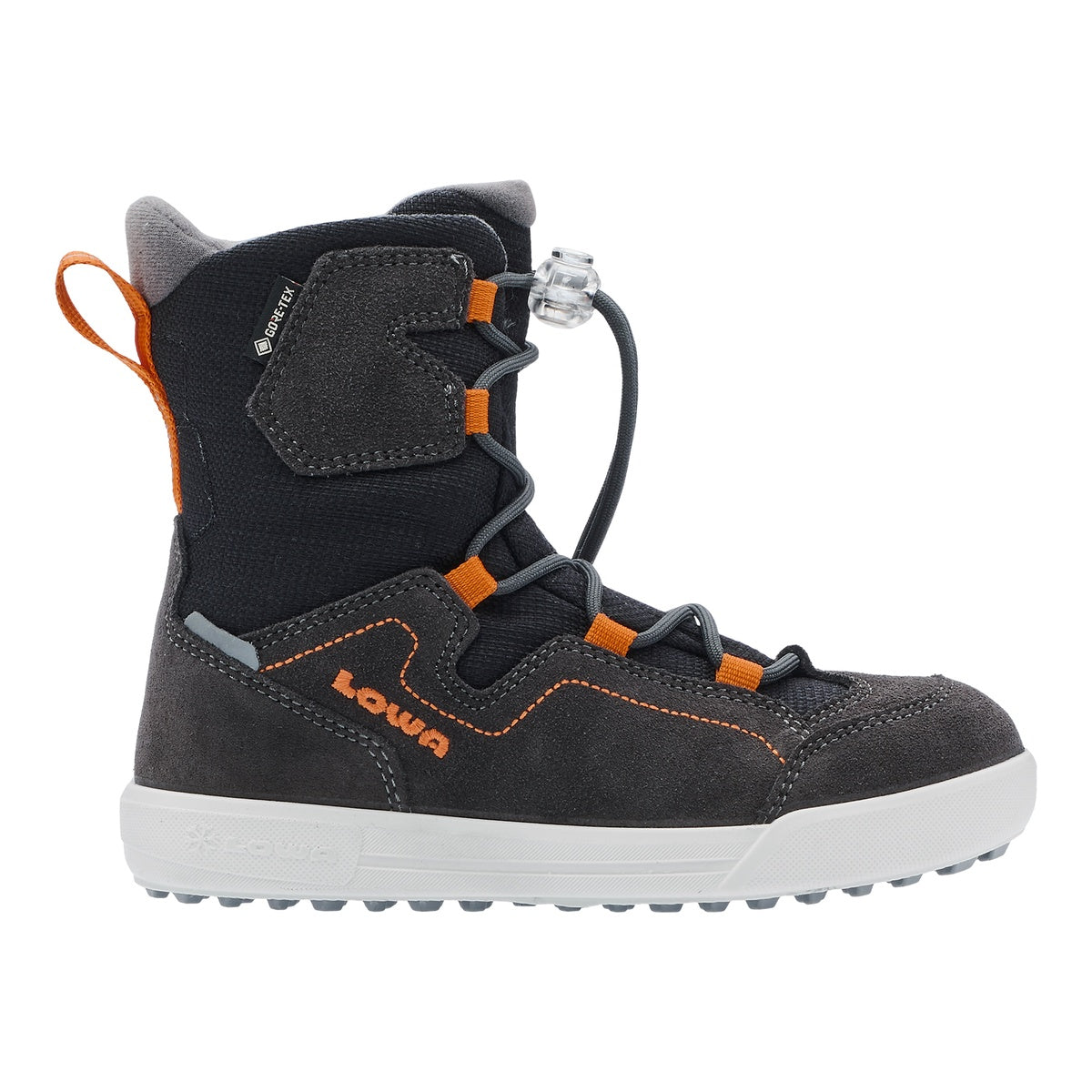 Bocanci Iarna Baieti Lowa Raik 2 Gtx Hi Jr Black/Orange