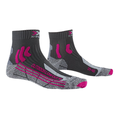 Sosete Drumetie Femei X-Bionic Trek Outdoor Low Cut Wmn Anthracite/Fuchsia