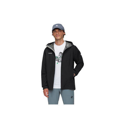 Jacheta Barbati Mammut Linard Light HS Hooded Black