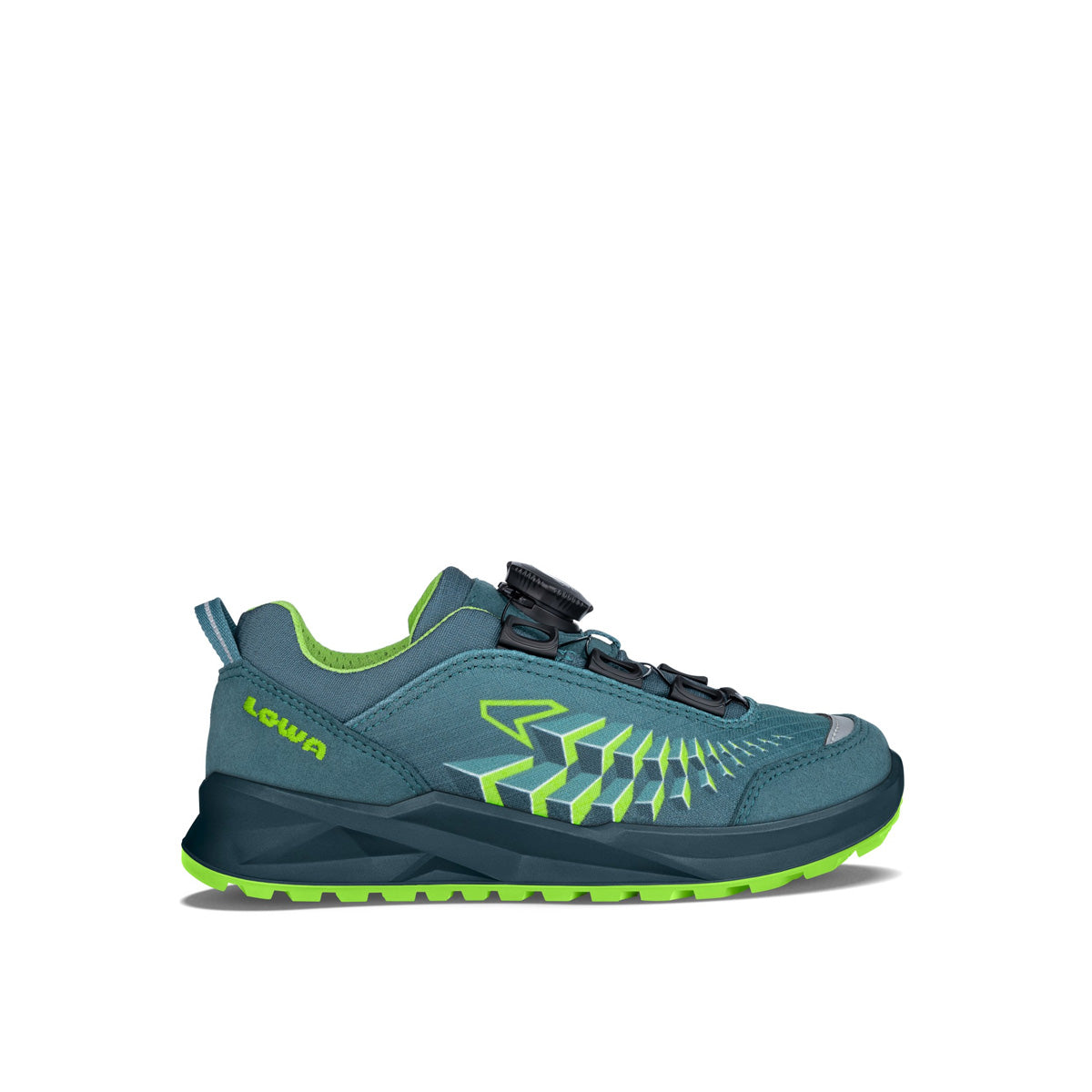 Pantofi Drumetie Copii Lowa Ferrox GTX Lo Petrol/Lime