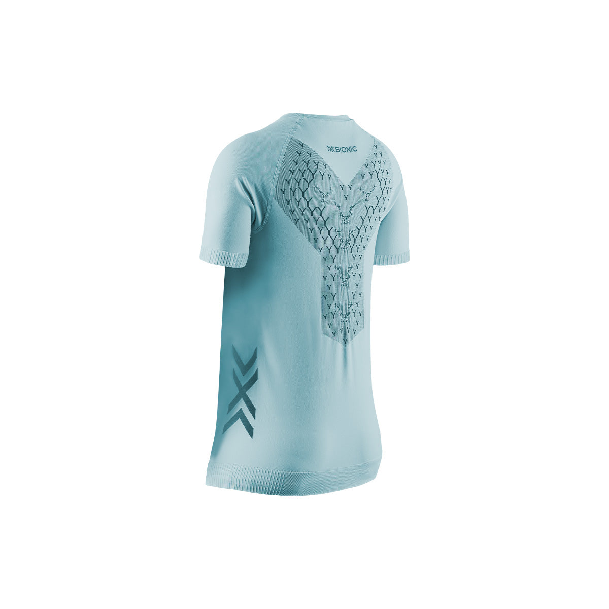Tricou Femei X-Bionic Twyce Run Clearwater/Black
