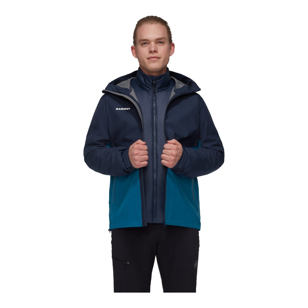 Jacheta Barbati Mammut Alto Light 3 In 1 Hs Hooded Deep Ice-Marine