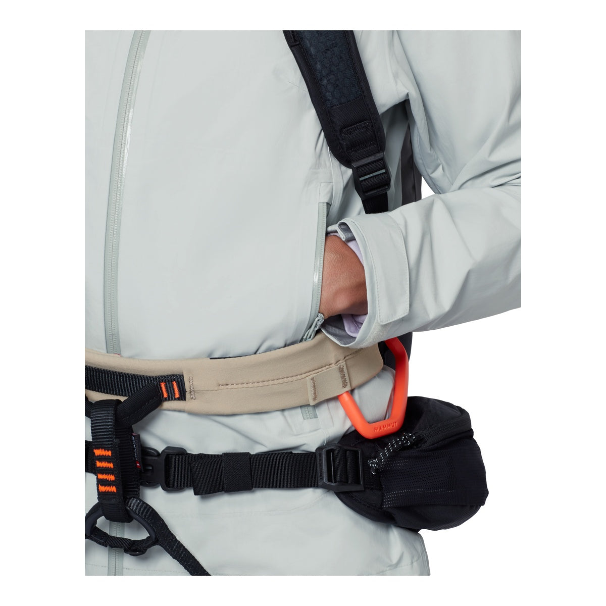 Jacheta Femei Mammut Crag HS Hooded Silver Sage