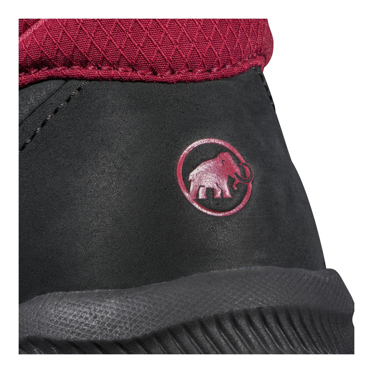 Bocanci Drumetie Femei Mammut Nova IV Mid GTX Black-Blood Red